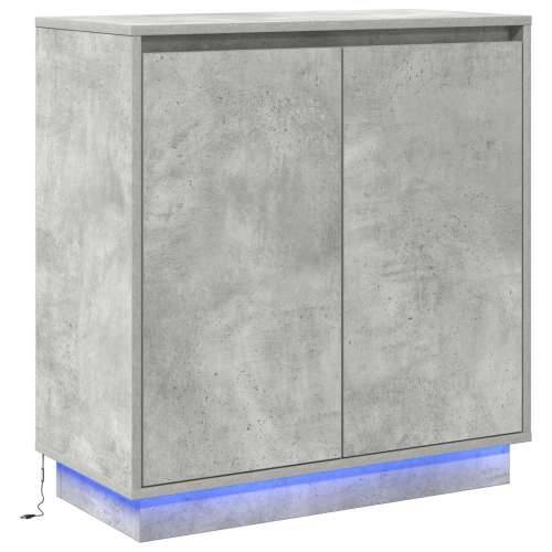 Komoda s LED-om Betonski Sivi 71x34,5x75 cm Napravljen od drveta Cijena