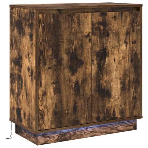 Predsoblje s LED-om Dimnjaka od hrasta 71x34,5x75 cm Od drvenih materijala Cijena
