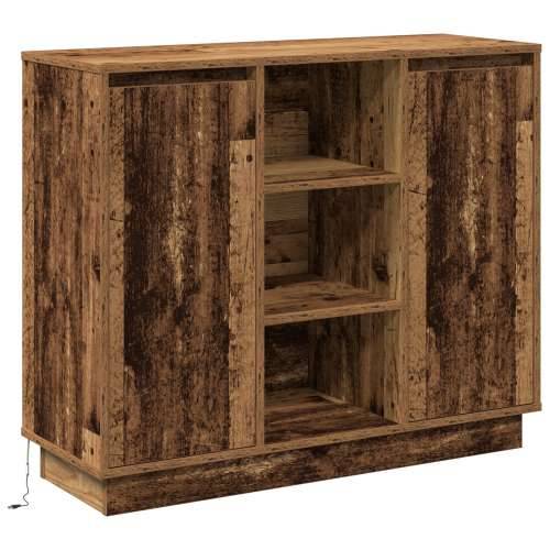 Sideboard s LED rasvjetom stari drvo 90x32x75 cm od jeftinog drva Cijena