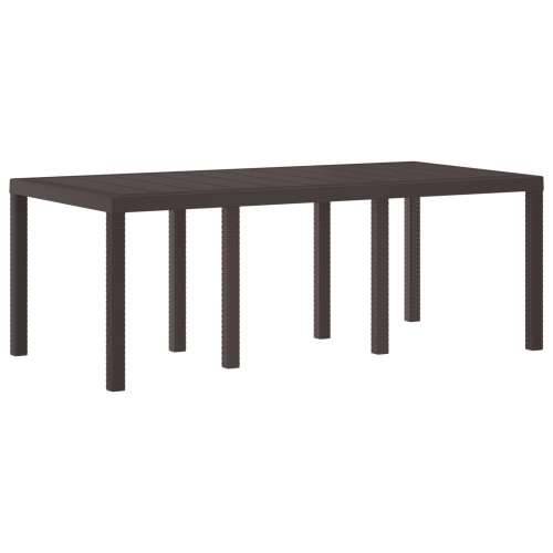 Vrtni Stol Smeđa 200x100x73 cm Poli Ratan Cijena
