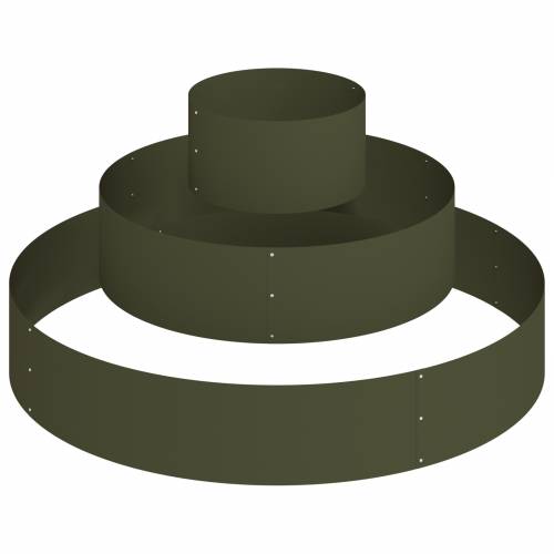 Metalna sadilica Čelik/Maslinasta Čelik obložen prahom Ø 120 cm Cijena