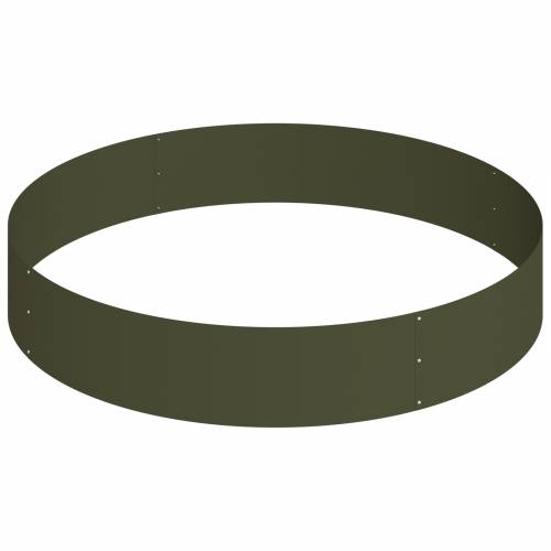 Metalna sadilica Čelik/Maslinasta Čelik obložen prahom Ø 120 cm Cijena