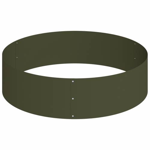 Metalna sadilica Čelik/Maslinasta Čelik obložen prahom Ø 120 cm Cijena