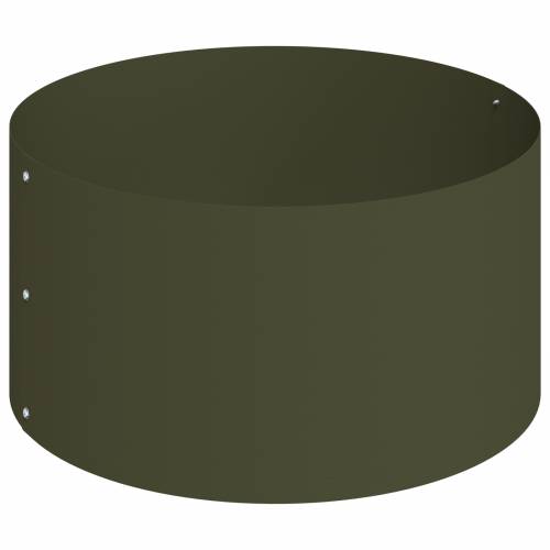 Metalna sadilica Čelik/Maslinasta Čelik obložen prahom Ø 120 cm Cijena