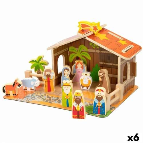 Božićne jaslice Woomax Drvo 29,5 x 16,5 x 22 cm (20 Dijelovi) (6 kom.) Cijena