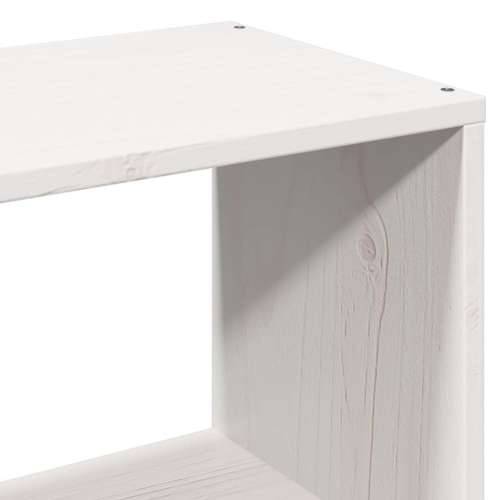 Krevet s regalom za knjige bez madraca bijeli 90x200 cm od drva - Bijela 90 x 200 cm Cijena