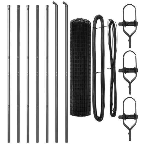 Euro Ograda Set od 2 Siva Metal 25 x 1.2 m Izdržljiva Cijena