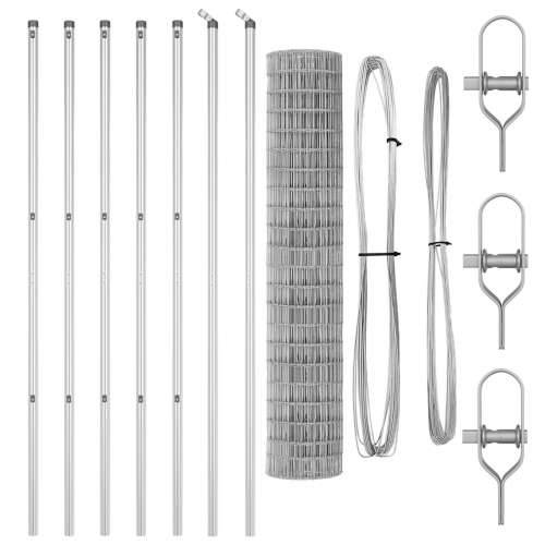 Euro Ograda s 7 postova 1.5x10 m Galvanizirani čelik Cijena