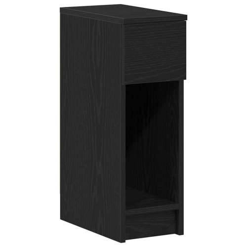 Noćni ormarić s ladicom crni hrast 20x36x60 cm - Crna 1 Cijena