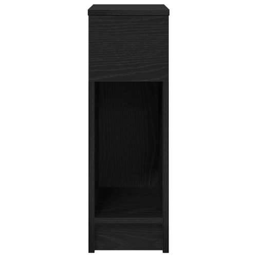 Noćni ormarić s ladicom crni hrast 20x36x60 cm - Crna 1 Cijena