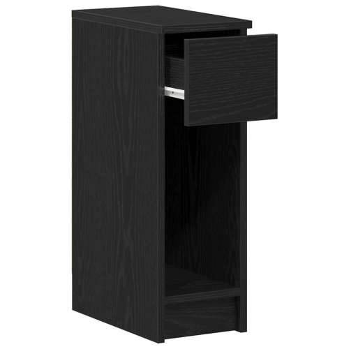 Noćni ormarić s ladicom crni hrast 20x36x60 cm - Crna 1 Cijena