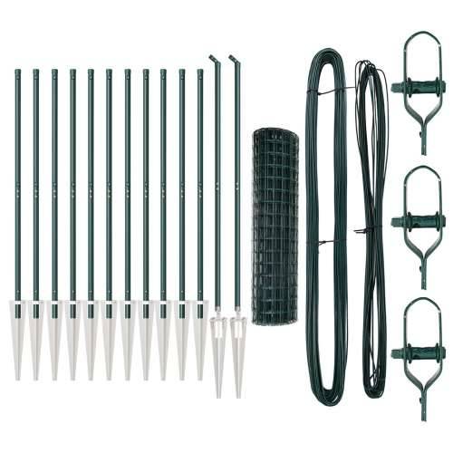 Euro ograda Set od 2 Zelena Čelik obložen prahom 25 x 1.2 m Cijena