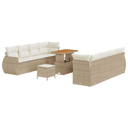 Set sofa za četiri osobe Set od 4 Bež, Krem bijela Ratan, Polyester Cijena
