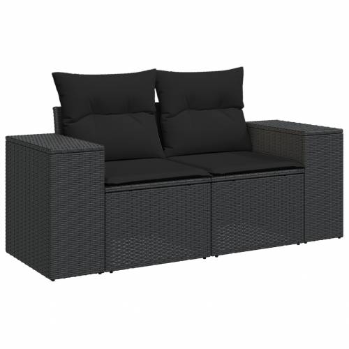 set od 13 delova vrtnih sofa s jastučićima Crni Poli Ratan Akacija Cijena