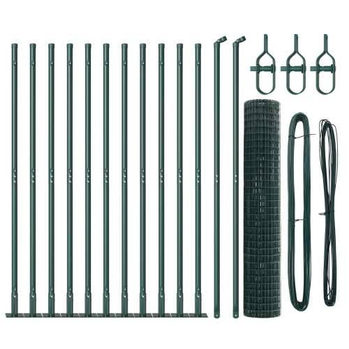 Euro Ograda Set od 2 Zelena Metal 25 x 1.2 m Izdržljivo Cijena