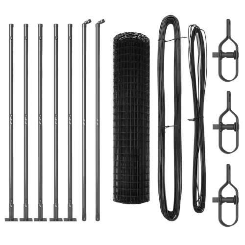 Euro Ograda s 7 Flanged Posts 1x10 m Pocinčani Čelik Cijena