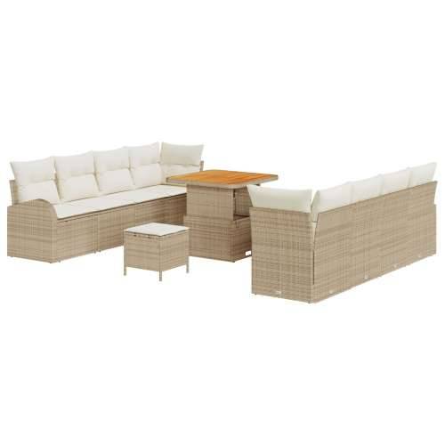 Vanjski sofa set Set od 4 Bež i krem bijela Ratan i poliester Cijena
