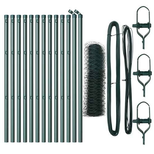 Set Ograda Set od 2 Boja šume Čelik prekriven praškom 25 x 0.5 m Cijena
