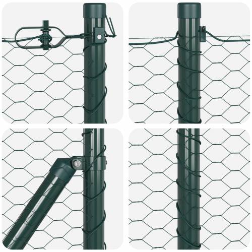 Heksagonalna ograda Zelena 0.6x50 m Čelik Cijena