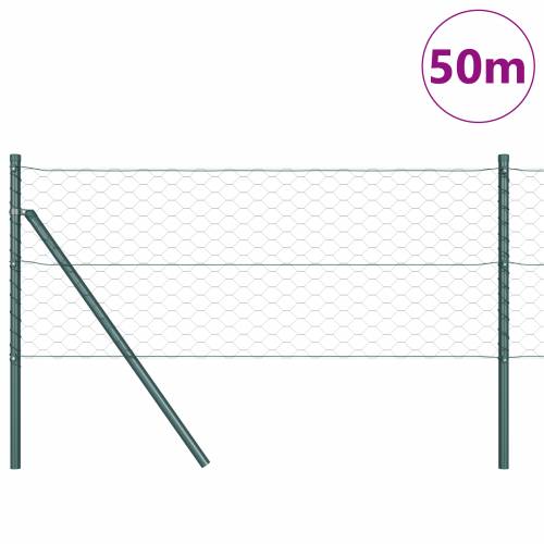 Heksagonalna ograda Zelena 0.6x50 m Čelik Cijena