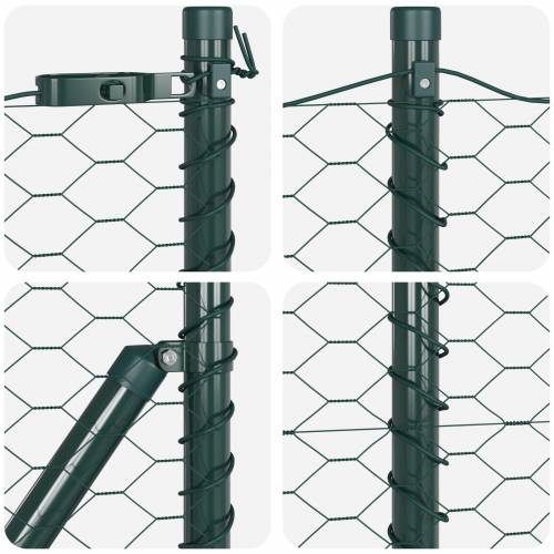 Heksagonalna ograda Zelena 0.8x50 m Čelična Cijena