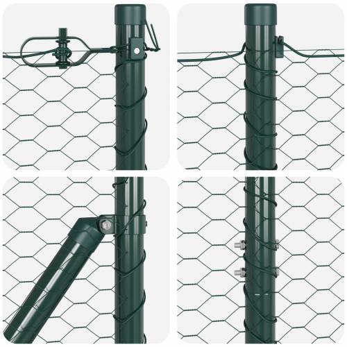 Heksagonalna ograda Zelena 1.5x50 m Čelik Cijena