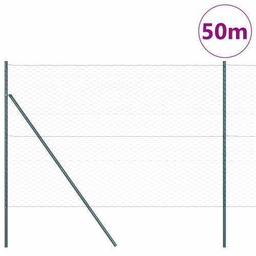 heksagonalna ograda zelena 1,5x50 m čelik Cijena