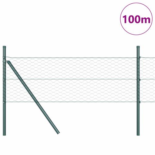 Ograda u Obliku Hexagona Zelena 0.8x100 m Čelik Cijena