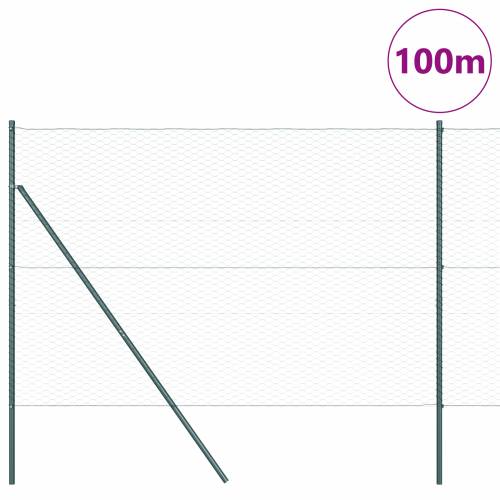 Heksagonalna ograda Zelena 1.5x100 m Čelik Cijena