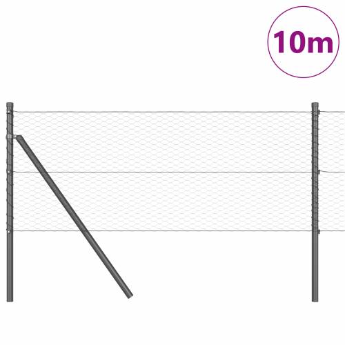 Heksagonalna Ograda Siva 0.6x10 m Čelik Cijena
