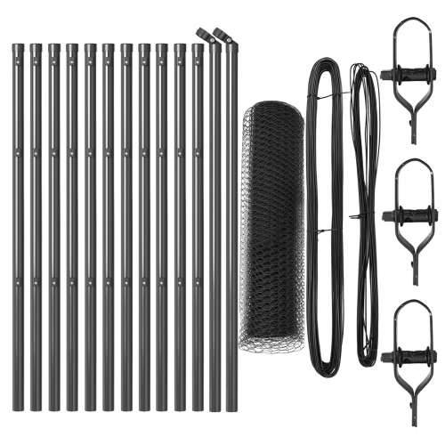 set ograde set od 2 siva pocinčana čelična 25 x 0.5 m proširiv Cijena