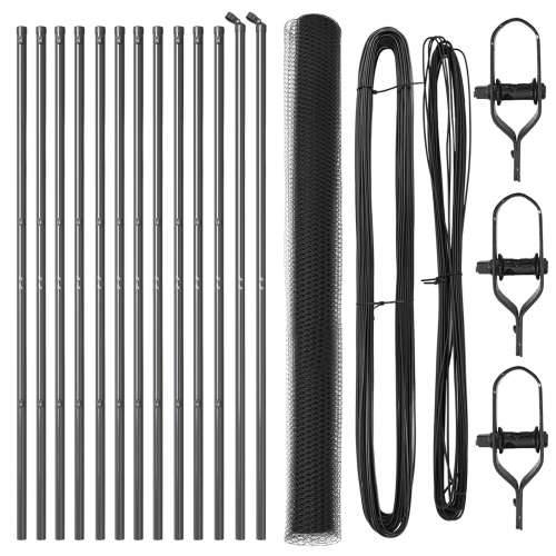 Set ograde Set od 2 Siva Čelik 25 x 1.5 m Izdržljivo Cijena