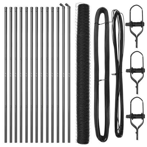 Set ograde Set od 2 Siva Pocinčani čelik 25m x 1.5m Izdržljivo Cijena