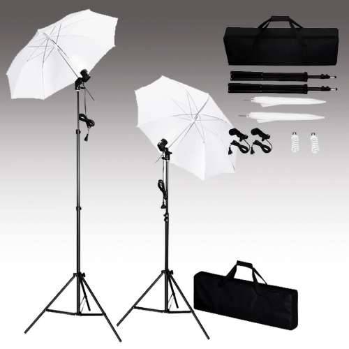 Studio rasvjeta komplet s tronožac i suncobrani - 2 tripods + 2 umbrellas 3 Cijena