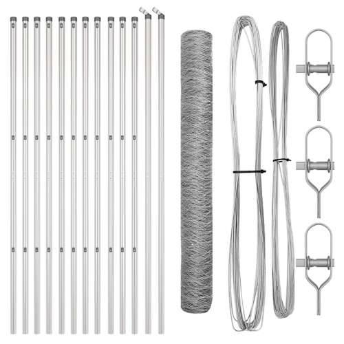 Set za Ograde Set od 2 Galvanizirani čelik 25 x 1.2 m Izdržljiv Cijena