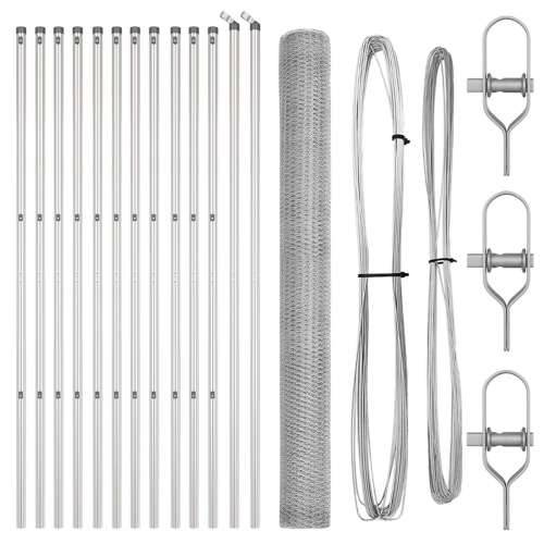 Set ograde Set od 2 Pocinčani čelik 25 x 1.5 m Čvrsto Cijena