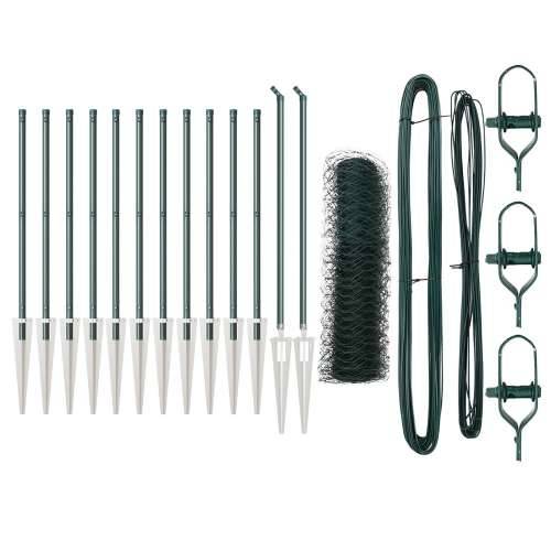 set ograde Set od 2 Tamno zelena Pocinčani čelik 25 x 0.5 m Cijena