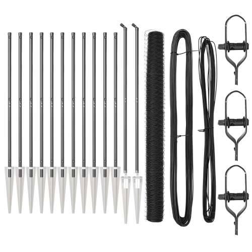 set ograde Set od 2 Siva Metal, žica prekrivena PVC-om 25 x 1,5 m Cijena