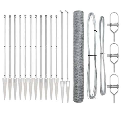 Set Ograda Set od 2 Pocinčani čelik 25 x 1,2 m s mrežom od 36 mm Cijena