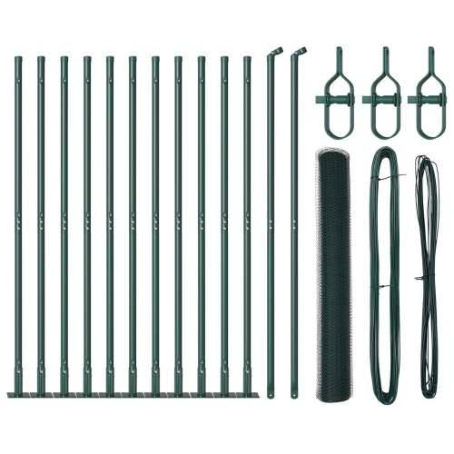 set ograda Set od 2 Šumsko zelena Metal, plastična obloga Cijena