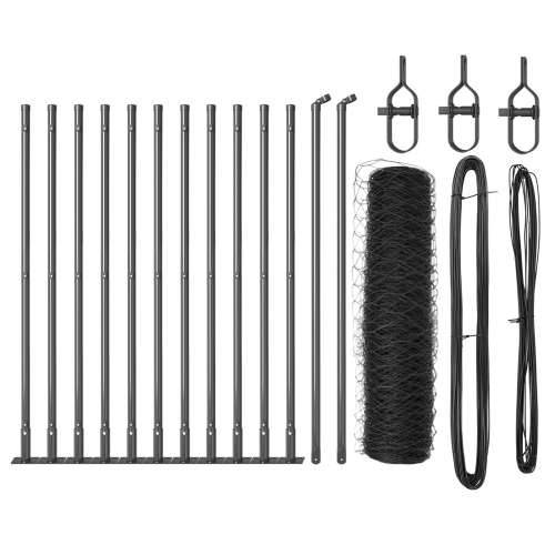 Ogradni Set Set od 2 Siva Čelik s praškastim premazom 25 x 0.5 m Cijena