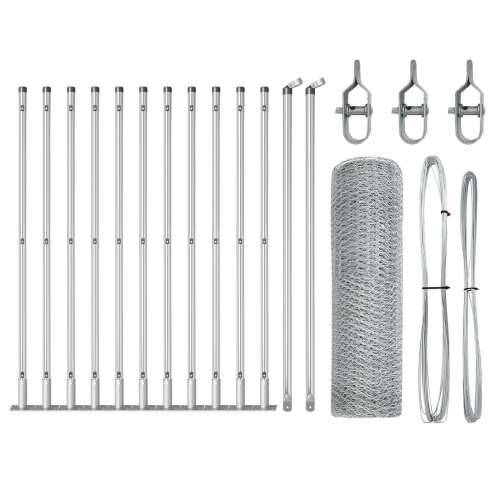 Set Ograde Set od 2 Pocinčana čelika 25 x 0.5 m Izdržljivo Cijena