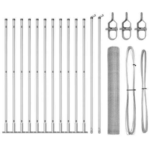 set ograda Set od 2 Galvanizirani čelik 25 x 1 m Čvrst Cijena