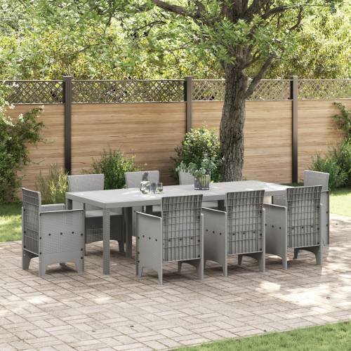 Vrtni stol Svjetlosiva 250x100x73 cm Poly Rattan Cijena
