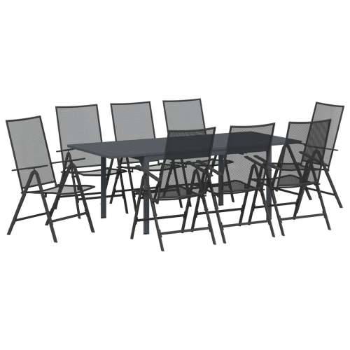 set za hodnik od 9 komada u antracitnom čeliku Cijena