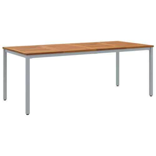 Vrtni Stol 200x90x75 cm Od čvrstog drva akacije i metala Cijena