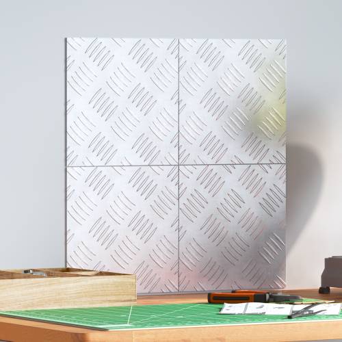 aluminijske checker ploče 4 kom Protuklizne 20x20 cm Cijena