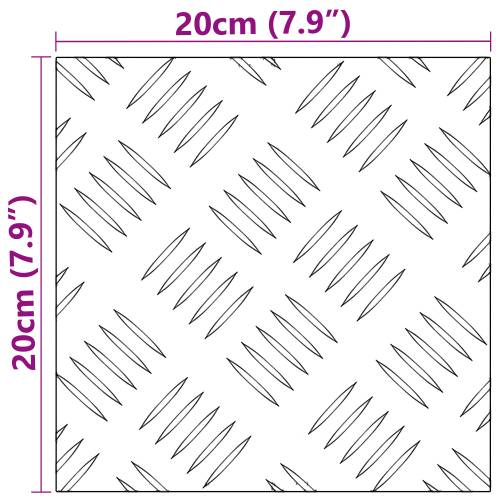 aluminijske checker ploče 4 kom Protuklizne 20x20 cm Cijena