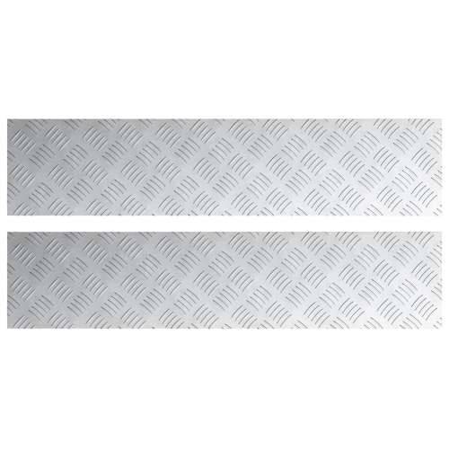 Aluminijske dijamantne ploče 2 komada Neklizeće 90x20 cm Cijena