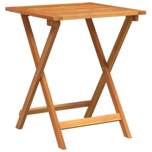 sklopivi stolić za vrt Četvrtasti 60x60x72 cm Masivno drvo akacije Cijena